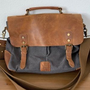 Wowbox Vintage Canvas Messenger Bag